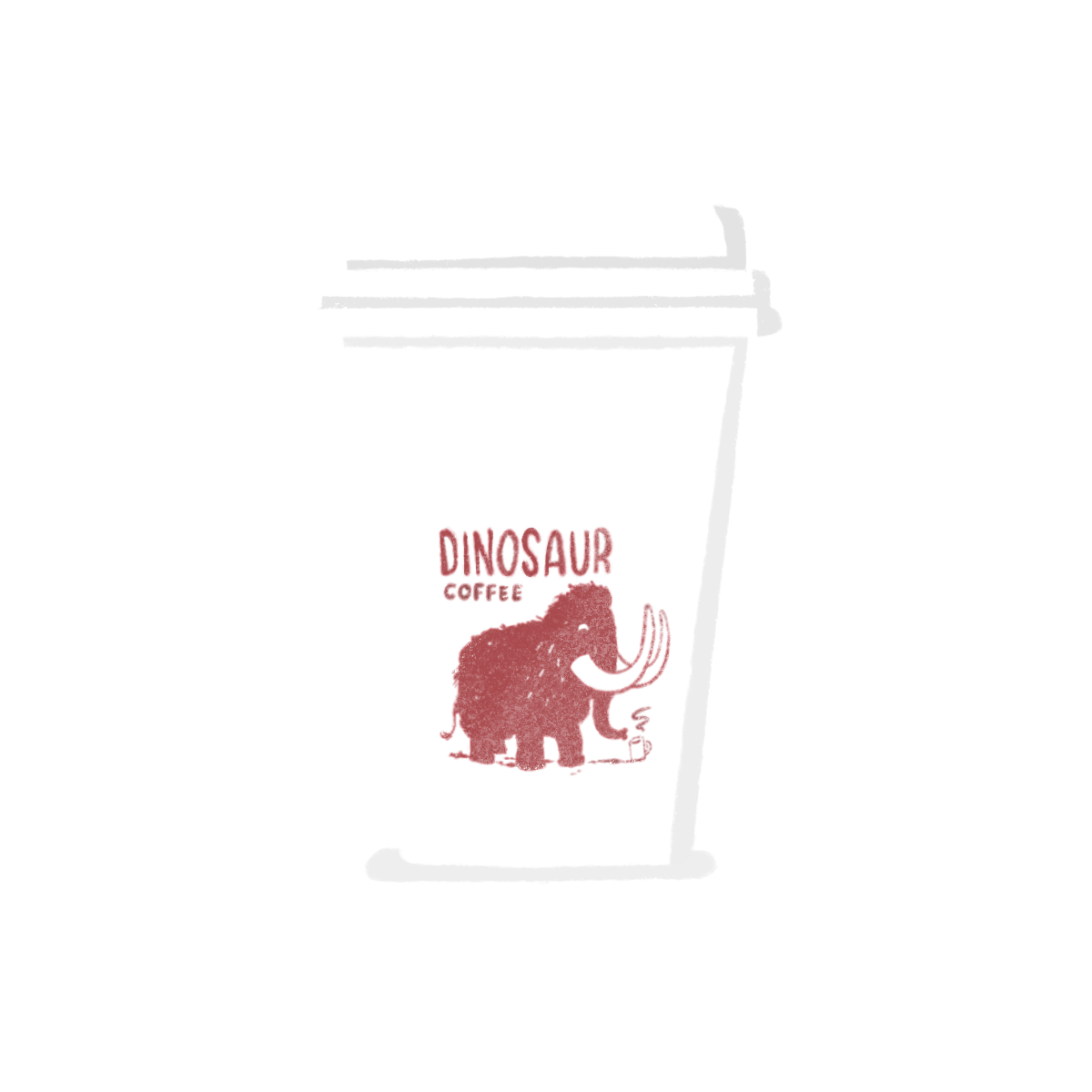 Dinosaur Coffee coffee cup