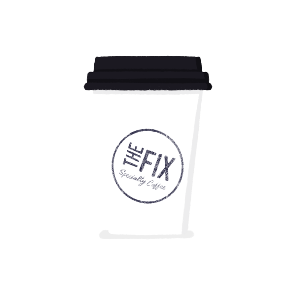 The Fix coffee cup