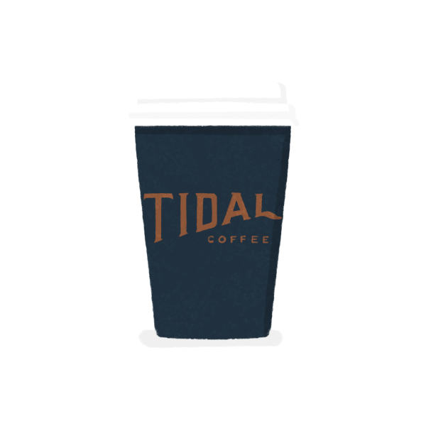 Tidal Coffee coffee cup