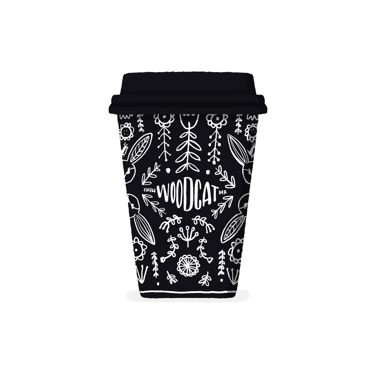 Woodcat Coffee Bar coffee cup